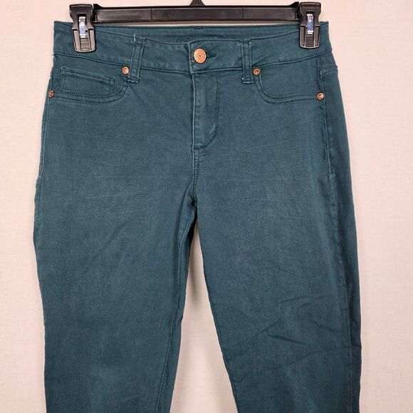 Maurices Teal Skinny Stretch Pants Women’s M Regular - Picture 3 of 8